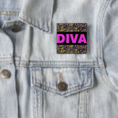Diva Vierkante Button 5,1 Cm (In situ)