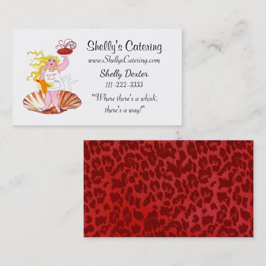 DIVA-Visitekaartjes "Catering, eventplanning" Visitekaartje (Voorkant / Achterkant)