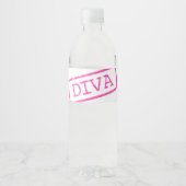 "DIVA" WATERFLES ETIKET (Voorkant)