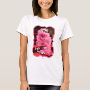 Diva White Cat Wrapped in Pink Boa on Red Carpet T-shirt