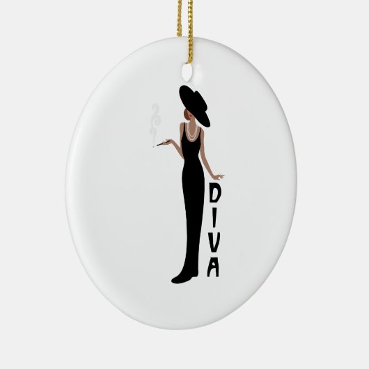 Diva Woman Keramisch Ornament (Rechts)