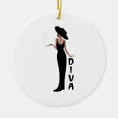 Diva Woman Keramisch Ornament (Voorkant)
