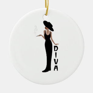 Diva Woman Keramisch Ornament