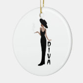 Diva Woman Keramisch Ornament (Links)