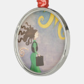 Diva Working Woman Metalen Ornament (Links)