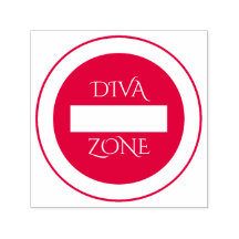 "Diva Zone" Rubberen stempel