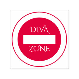"Diva Zone" Rubberen stempel