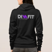 DivaFit Women's Full Zip Hoodie (Achterkant)