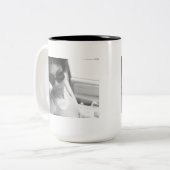 DIVAlicious Collectie Tweekleurige Koffiemok (Voorkant links)