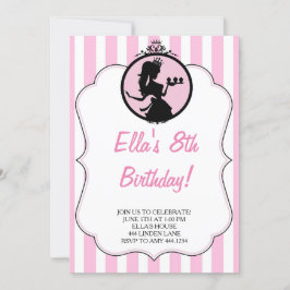 Divalicious Prinses Verjaardagsfeestuitnodigingen Kaart