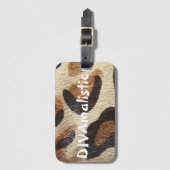 DIVAmalistisch Bagagelabel voor afdrukken op luipa (Voorkant (verticaal))