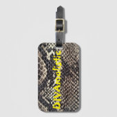 DIVAmalistisch Bagagelabel voor donkere snakeskin- (Voorkant (verticaal))