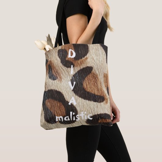 DIVAmalistisch-luipafdruk-Canvas tas (Dichtbij)