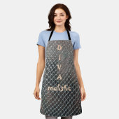 DIVAmalistisch Multicolor Snakeskin-afdrukplatform Schort (Gedragen)