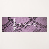 DIVAmalistisch Paarse snakeskin Yoga Mat afdrukken (Voorkant (horizontaal))