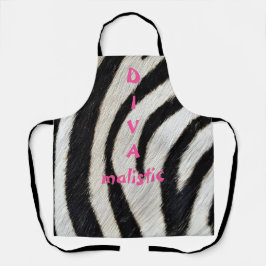 DIVAmalistisch zebra Afdrukpron Schort