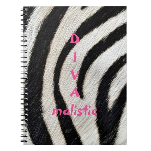 DIVAmalistisch Zebra-Notitieboek Notitieboek (Voorkant)
