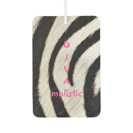 DIVAmalistisch Zebra Print Air Freshener Luchtverfrisser (Voorkant)