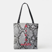 DIVAmalistische snakeskin-afdrukCanvas tas (Achterkant)