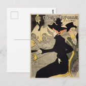 Divan Japonais Toulouse-Lautrec kunst Briefkaart (Voorkant / Achterkant)