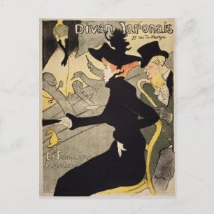 Divan Japonais Toulouse-Lautrec  kunst Briefkaart