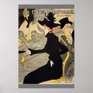Divan Japonais Toulouse-Lautrec  kunst Poster