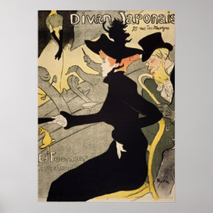 Divan Japonais Toulouse-Lautrec  kunst Poster
