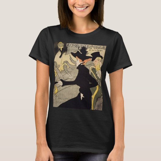 Divan Japonais Toulouse-Lautrec  kunst T-shirt (Voorkant)