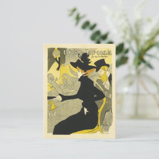 Divan Japonaise  Adverteren Feestdagenkaart (Staand voorkant)