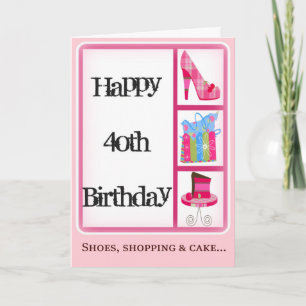 Diva's 40ste verjaardag Kaart voor vrouwen