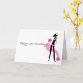 Diva's 45e verjaardag Kaart voor vrouwen (Gele Bloem)