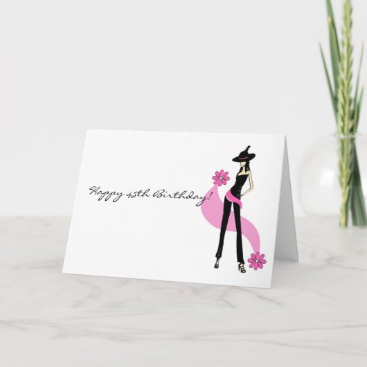 Diva's 45e verjaardag Kaart voor vrouwen (Voorkant)