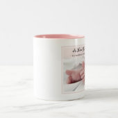 Diva's cadeau voor nieuwe grootouders.. het is een tweekleurige koffiemok (Center)