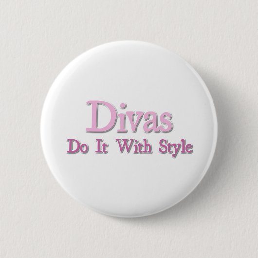 Divas doet het met stijl ronde button 5,7 cm (Voorkant)