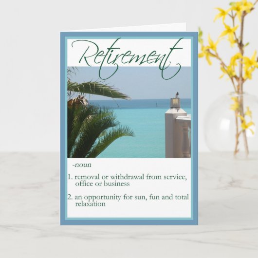 Diva's Gefeliciteerd met je pensioen Kaart (Gele Bloem)