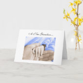 Diva's Gefeliciteerd - Nieuwe kleinzoon Wenskaart Kaart (Gele Bloem)