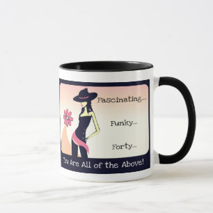 Diva's goedkope Funky 40th Birthday Gift - Mok