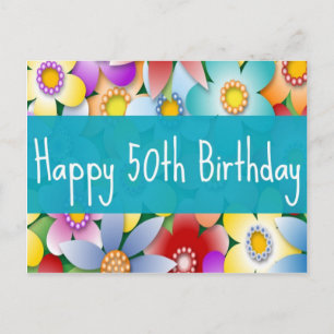 Diva's Happy 50th Birthday Briefkaart