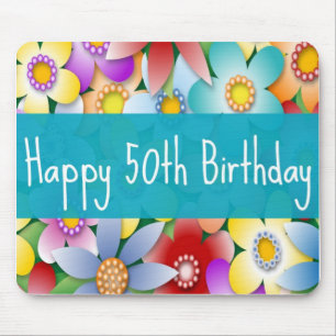 Diva's Happy 50th Birthday Mousepad Muismat
