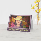 Diva's Happy 55th Birthday Card for Her Kaart (Gele Bloem)