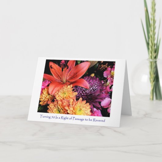 Diva's humoristische 50ste verjaardag Kaart voor v (Voorkant)