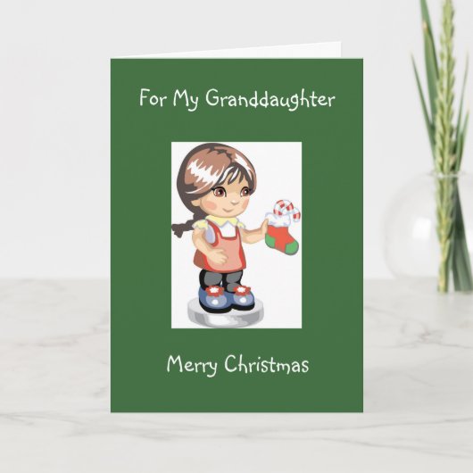 Diva's kerst Kaart voor haar kleindochter (Voorkant)