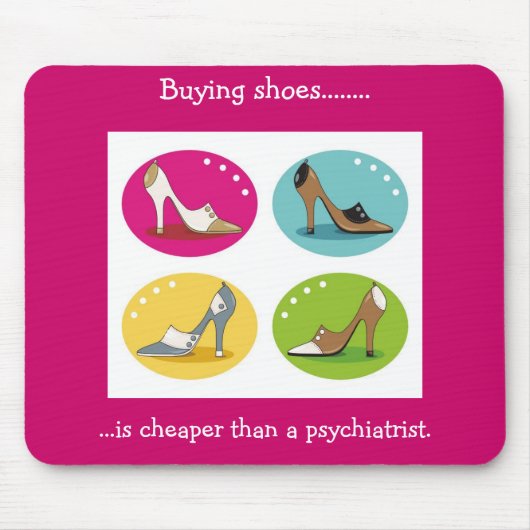 Diva's Love Shoes Mousepad Muismat (Voorkant)