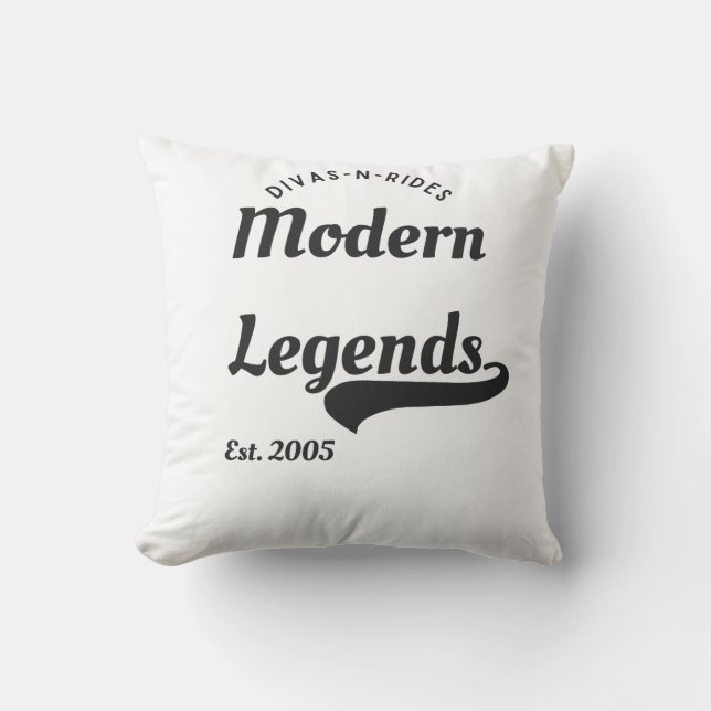 Divas-N-Rides Modern Legends Eén stuk Kussen (Voorkant)