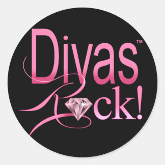 divas+regelgem+gemstone+sparkle+diamant+mousserend ronde sticker