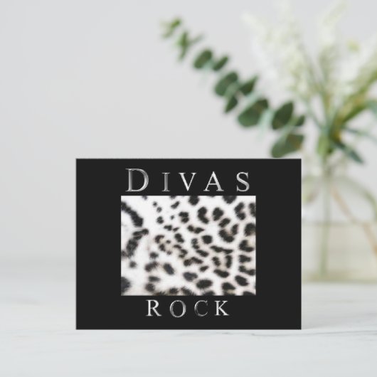 DIVAS ROCK BRIEFKAART (Staand voorkant)
