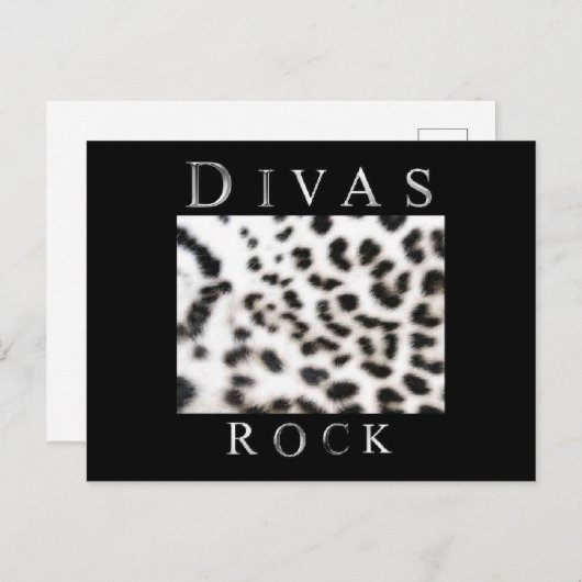 DIVAS ROCK BRIEFKAART (Voorkant / Achterkant)