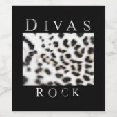 DIVAS ROCK WIJN ETIKET (Enkel label)