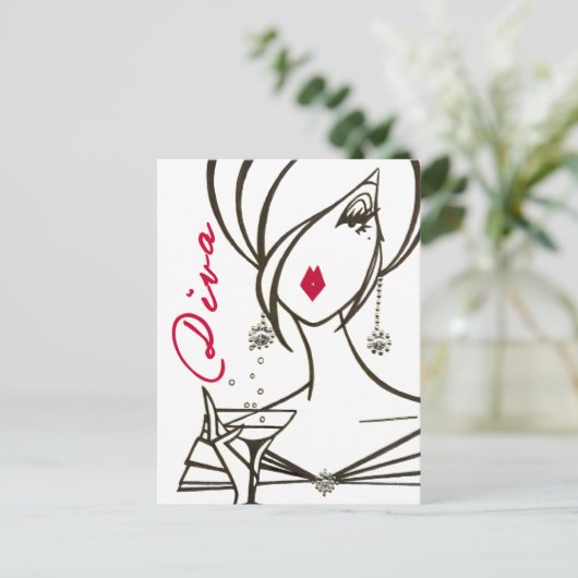 Divas Rule, briefkaart - Gepersonaliseerd (Staand voorkant)
