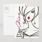 Divas Rule, briefkaart - Gepersonaliseerd (Voorkant / Achterkant)